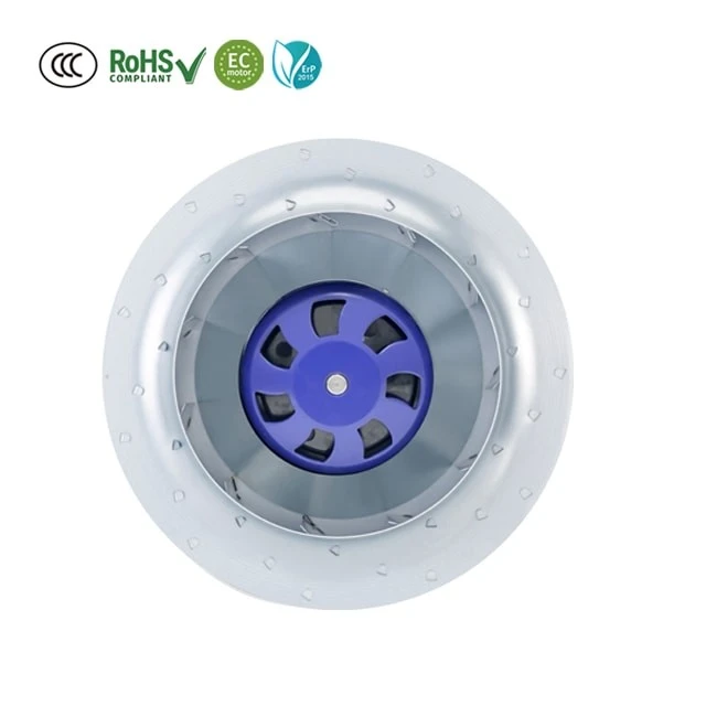 250mm EC Backward Curved Centrifugal Fan factory