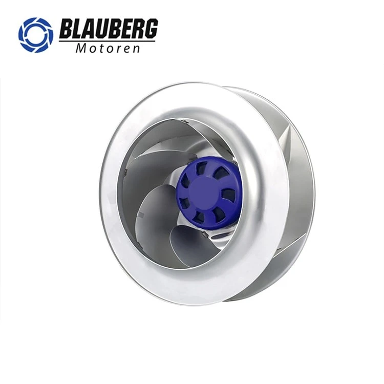 355mm EC Motor Fan High Pressure 30W-4300W High Cfm EC Backward Curved Centrifugal Fan factory